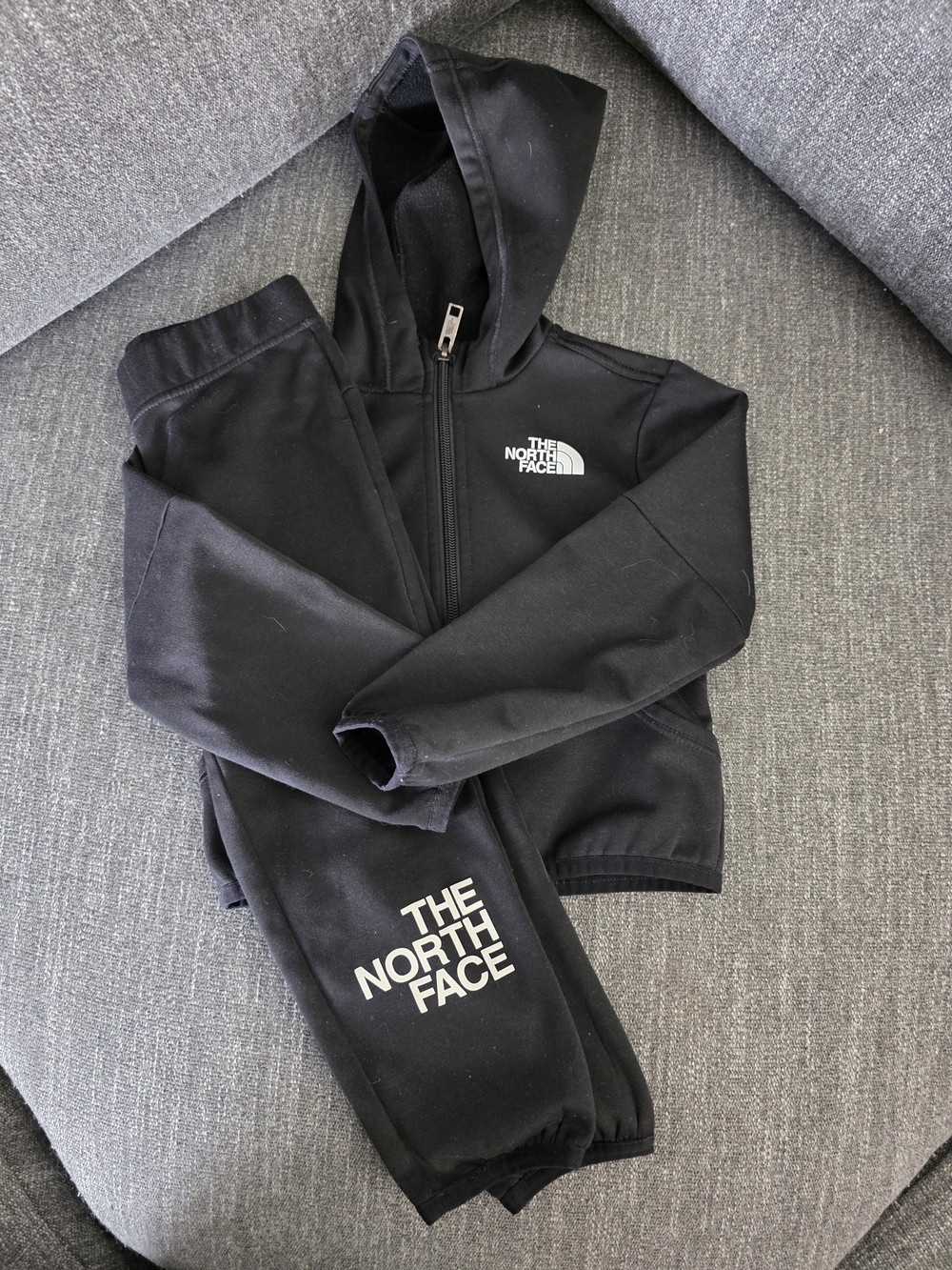 The North Face Kid's Black Hooded Zip Jacket 3 Ans